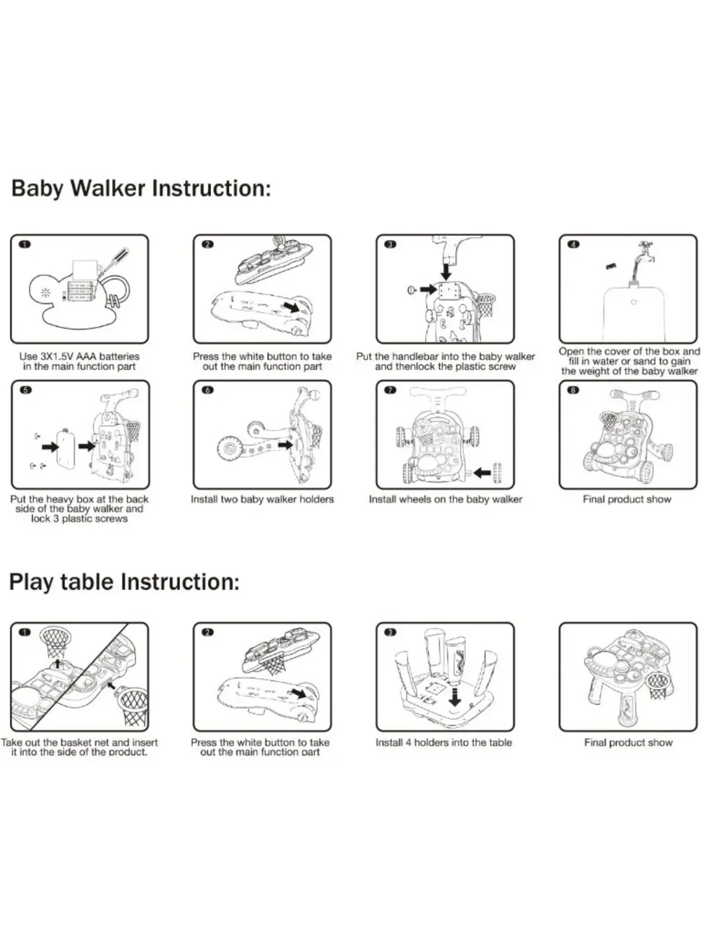 3-in-1 Baby Walker & Activity Center for Girls | Learning, Sit-to-Stand, Music